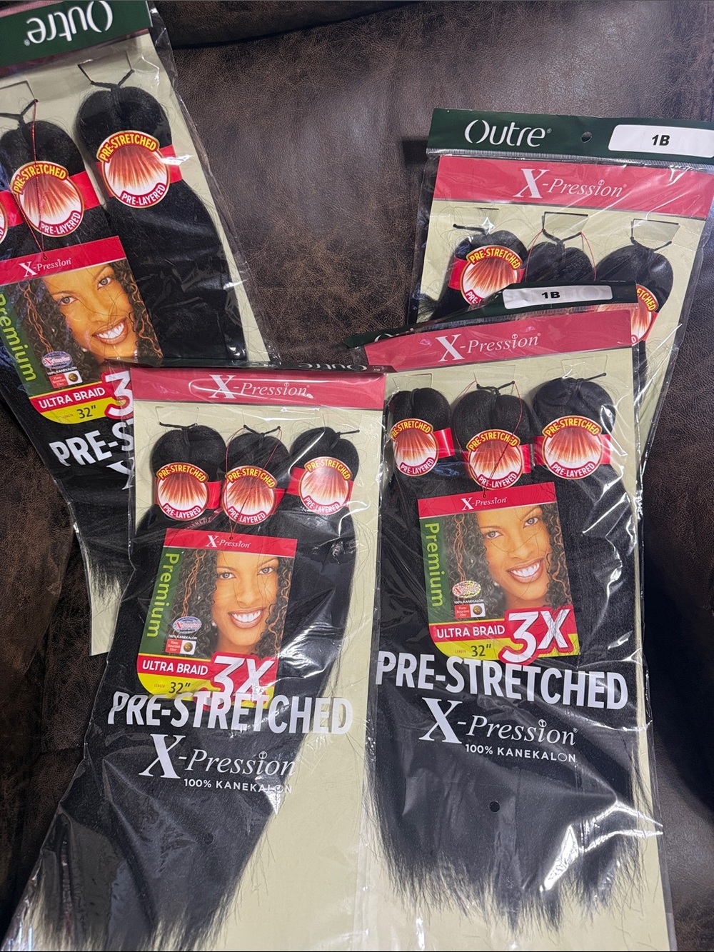 Outre X-Pression Pre-Stretched Ultra Braid 3X - Black (1B)